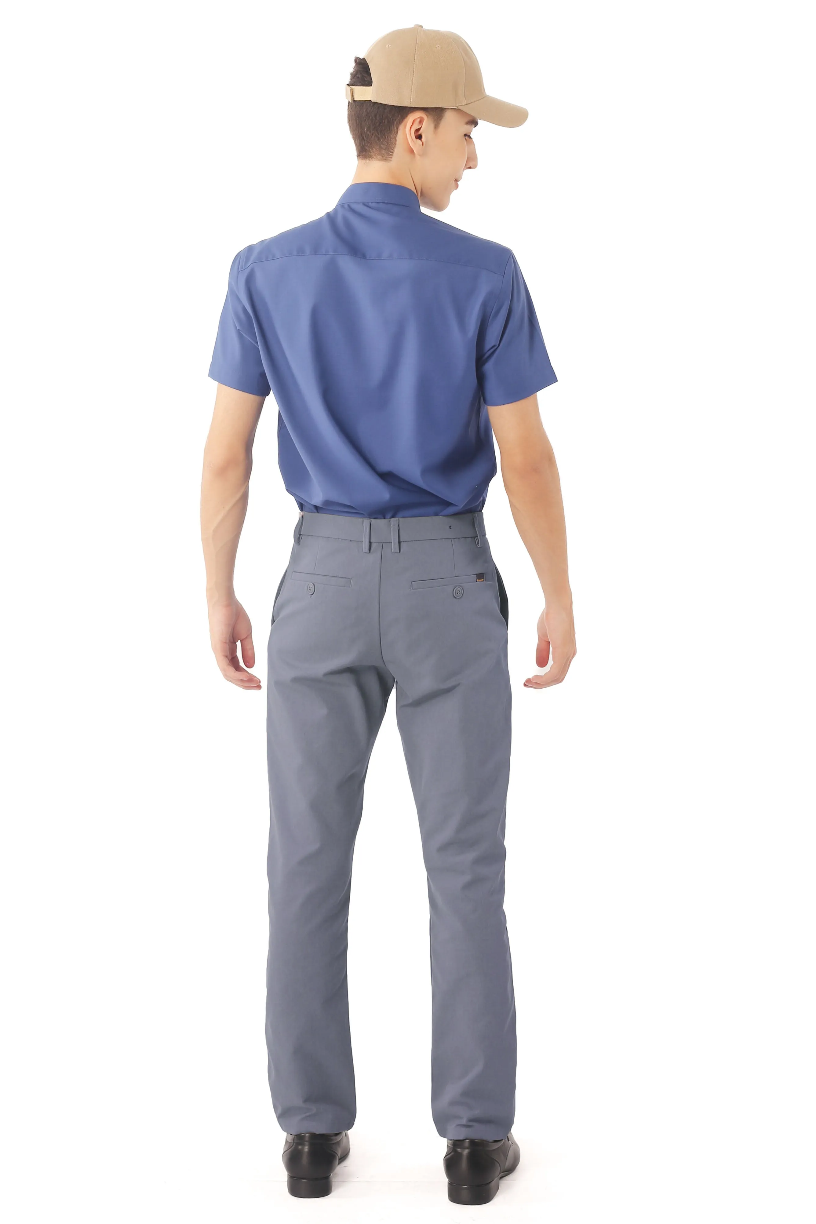 EXHAUST MEN'S SLACK LONG PANTS [SLIM FIT] 1642