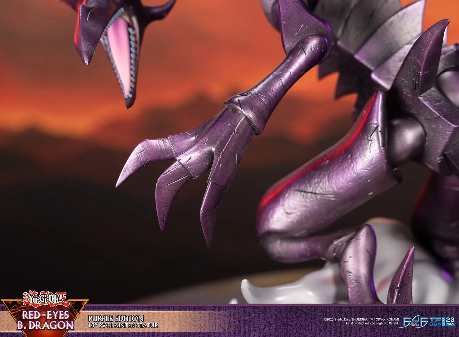 First 4 Figures Yu-Gi-Oh! Red-Eyes B. Dragon Purple Colour PVC Statue