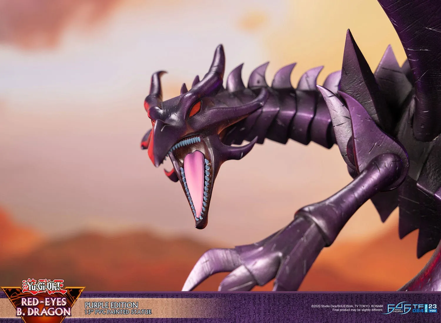 First 4 Figures Yu-Gi-Oh! Red-Eyes B. Dragon Purple Colour PVC Statue