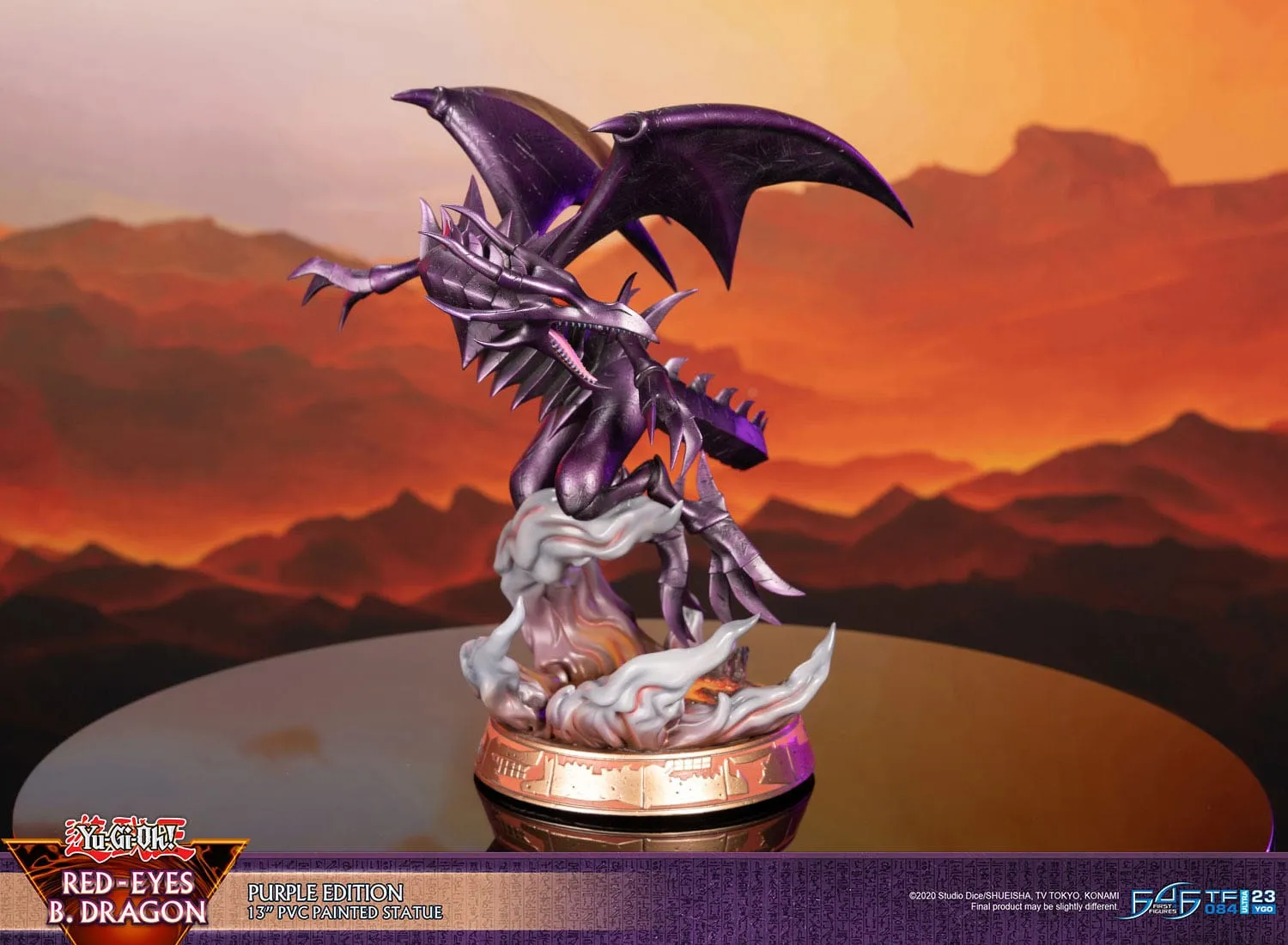 First 4 Figures Yu-Gi-Oh! Red-Eyes B. Dragon Purple Colour PVC Statue