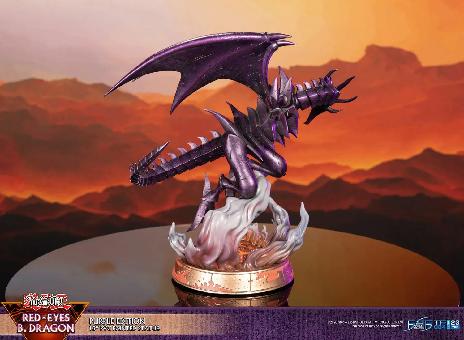 First 4 Figures Yu-Gi-Oh! Red-Eyes B. Dragon Purple Colour PVC Statue