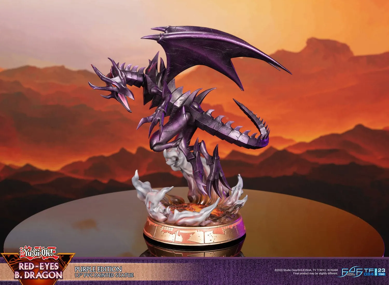 First 4 Figures Yu-Gi-Oh! Red-Eyes B. Dragon Purple Colour PVC Statue