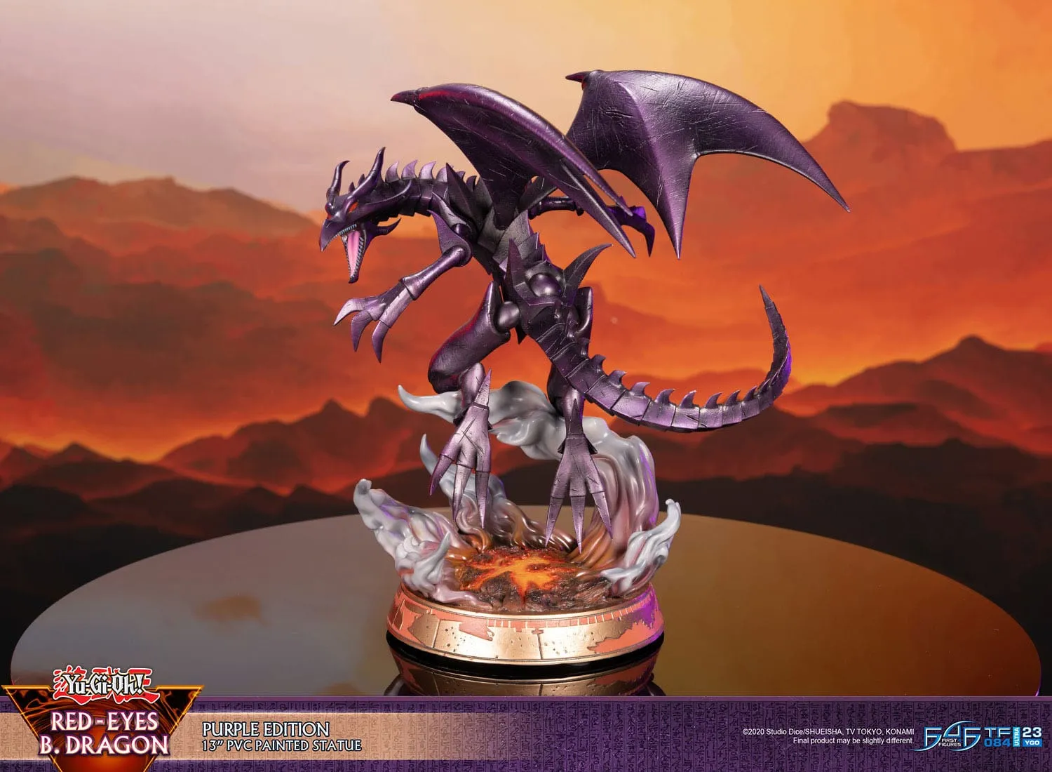 First 4 Figures Yu-Gi-Oh! Red-Eyes B. Dragon Purple Colour PVC Statue