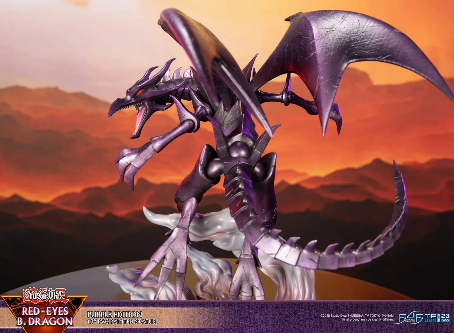 First 4 Figures Yu-Gi-Oh! Red-Eyes B. Dragon Purple Colour PVC Statue