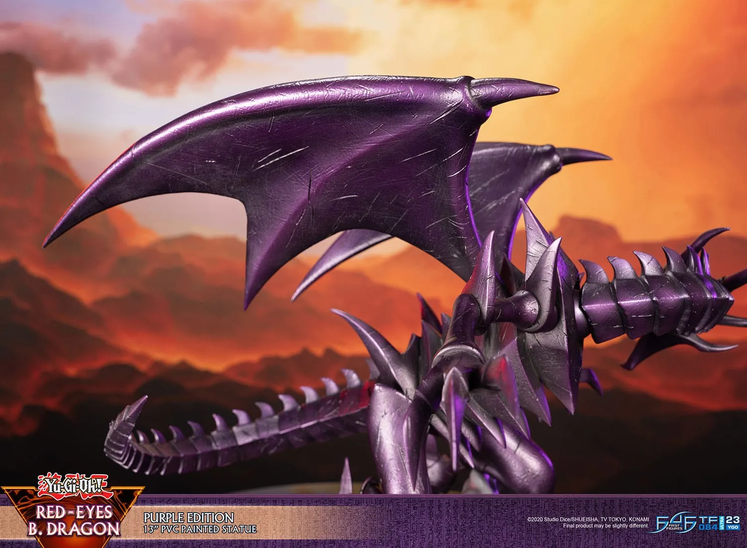 First 4 Figures Yu-Gi-Oh! Red-Eyes B. Dragon Purple Colour PVC Statue