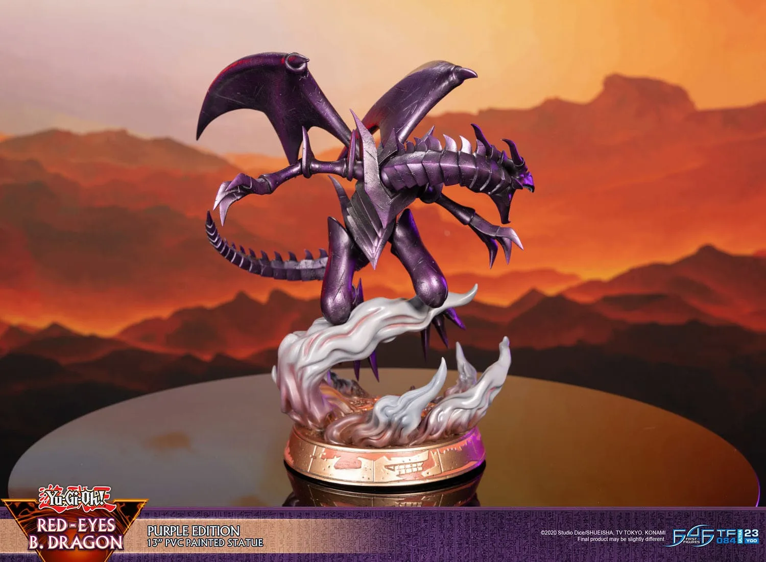 First 4 Figures Yu-Gi-Oh! Red-Eyes B. Dragon Purple Colour PVC Statue