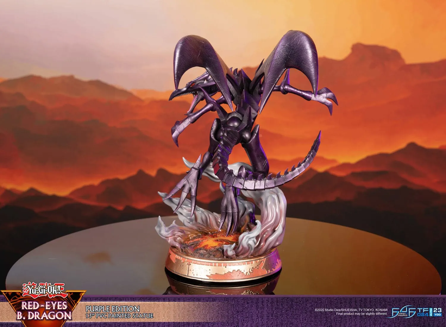 First 4 Figures Yu-Gi-Oh! Red-Eyes B. Dragon Purple Colour PVC Statue