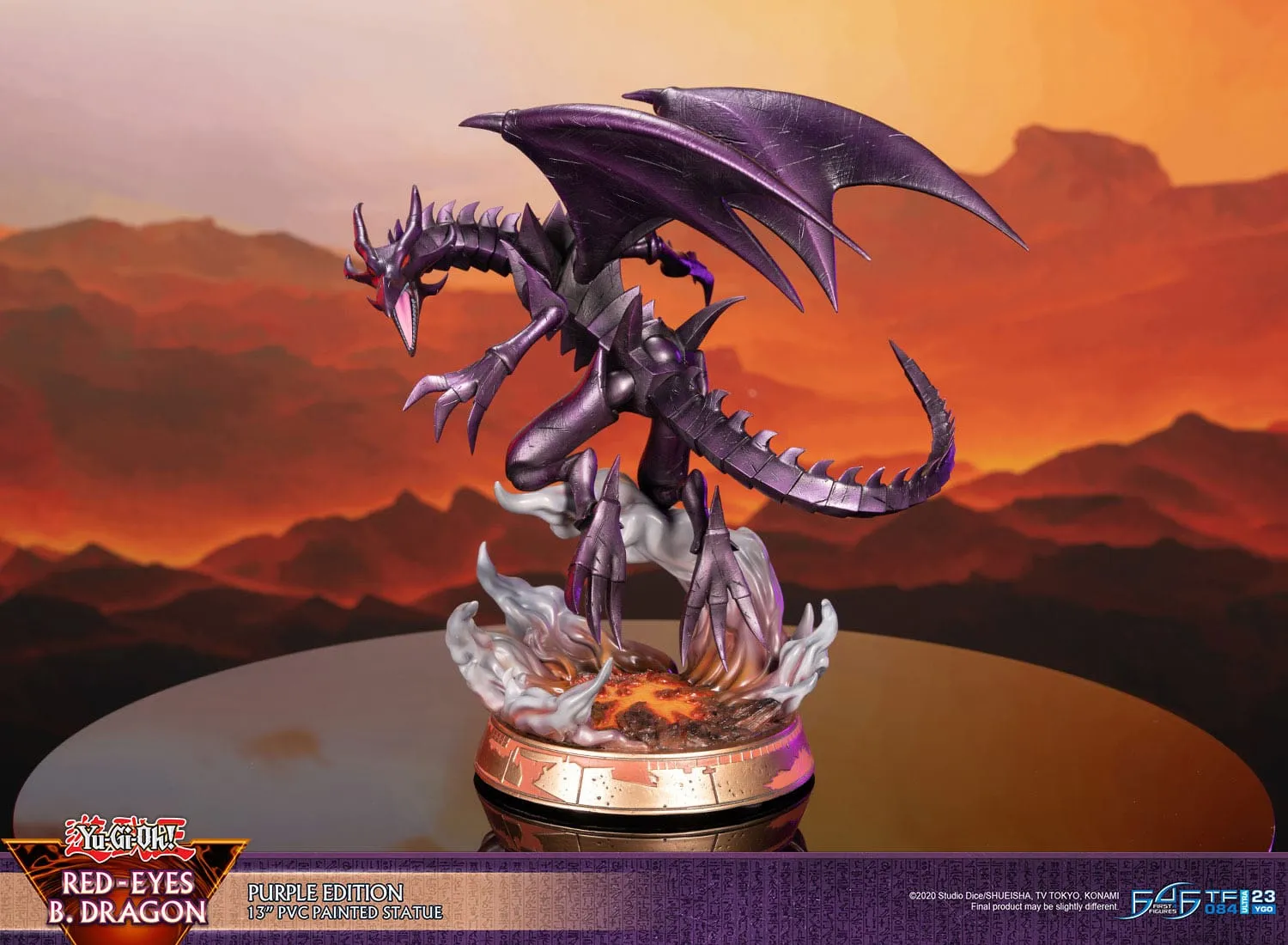 First 4 Figures Yu-Gi-Oh! Red-Eyes B. Dragon Purple Colour PVC Statue