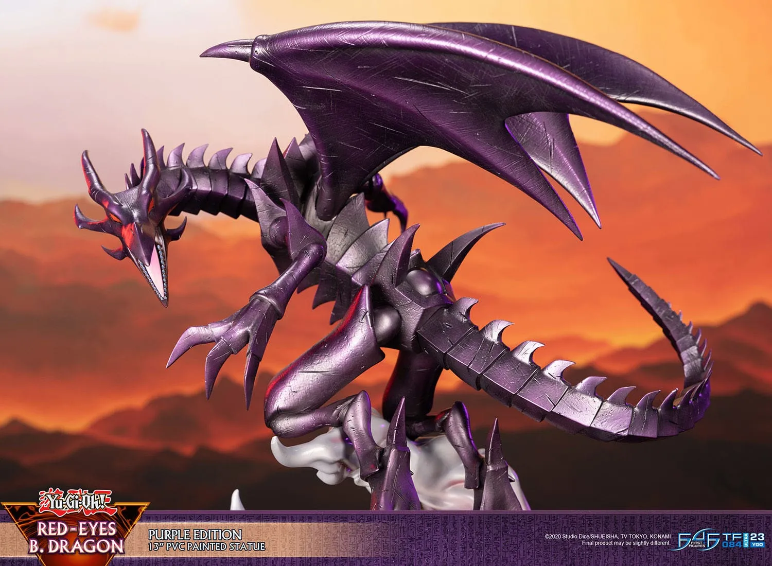 First 4 Figures Yu-Gi-Oh! Red-Eyes B. Dragon Purple Colour PVC Statue