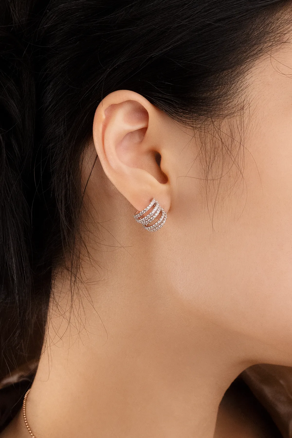 Five-Hoop Earrings