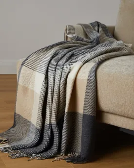 Foxford Downpatrick  Extra Large Cashmere and Wool Throw