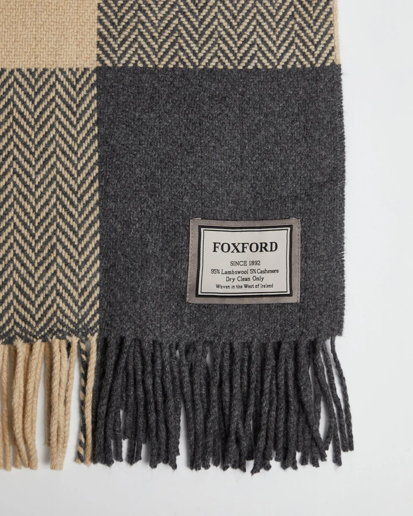 Foxford Downpatrick  Extra Large Cashmere and Wool Throw