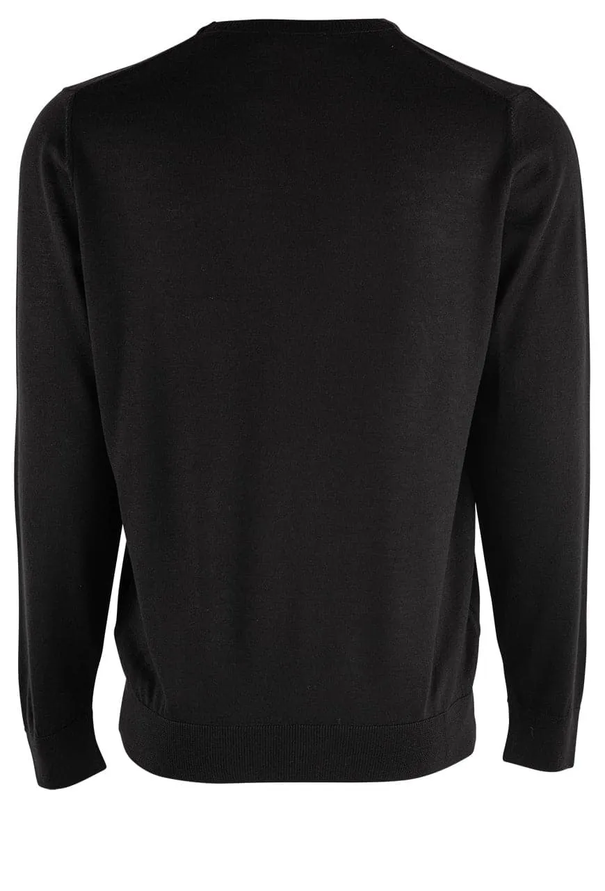 Garnet Men's Merino Wool Sweater - Black