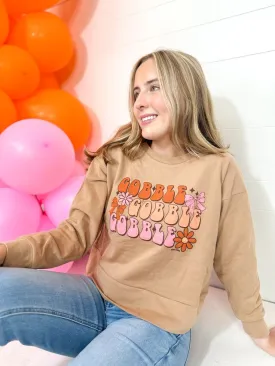 Gobble Gobble Gobble Tan Sweatshirt