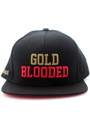 Gold Blooded (Black Snapback Cap)