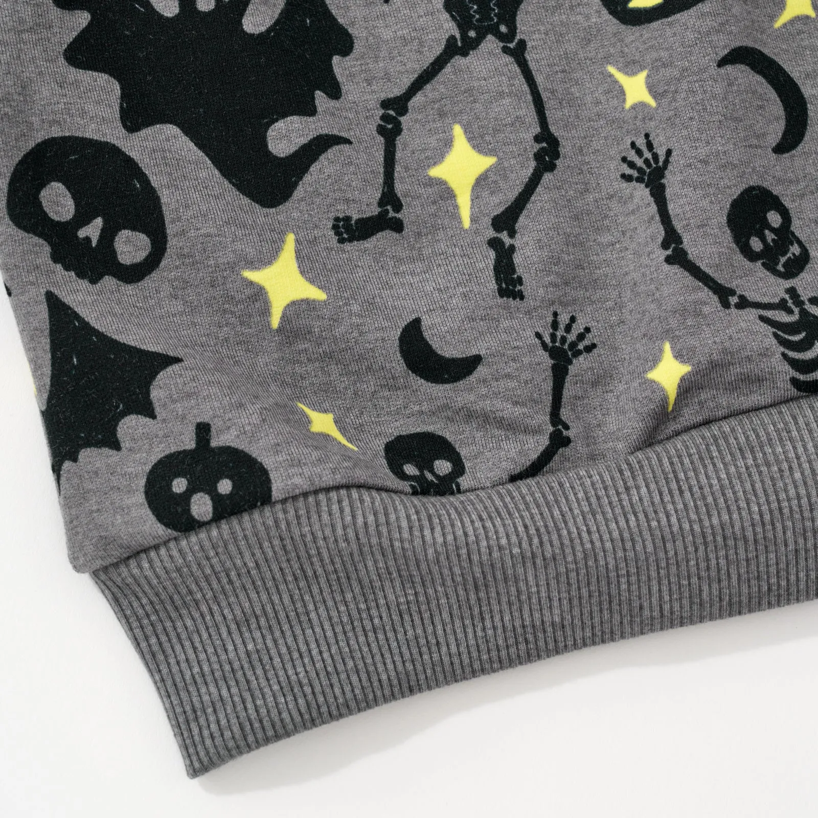 Gray Glowing Ghouls Crewneck Sweatshirt