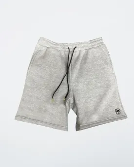 Heather Gray Embroidered Sweatshorts