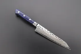 JCK Natures 青雲 Blue Clouds Series BC-1 AUS-10 Tsuchime Hammered Kiritsuke (Bunka) Petty 140mm (5.5 inch)