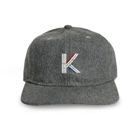 K TRIGRAM WOOL CAP (GREY)