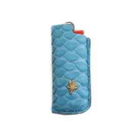 LIGHT BLUE SNAKE SKIN SWEET LEAF LIGHTER