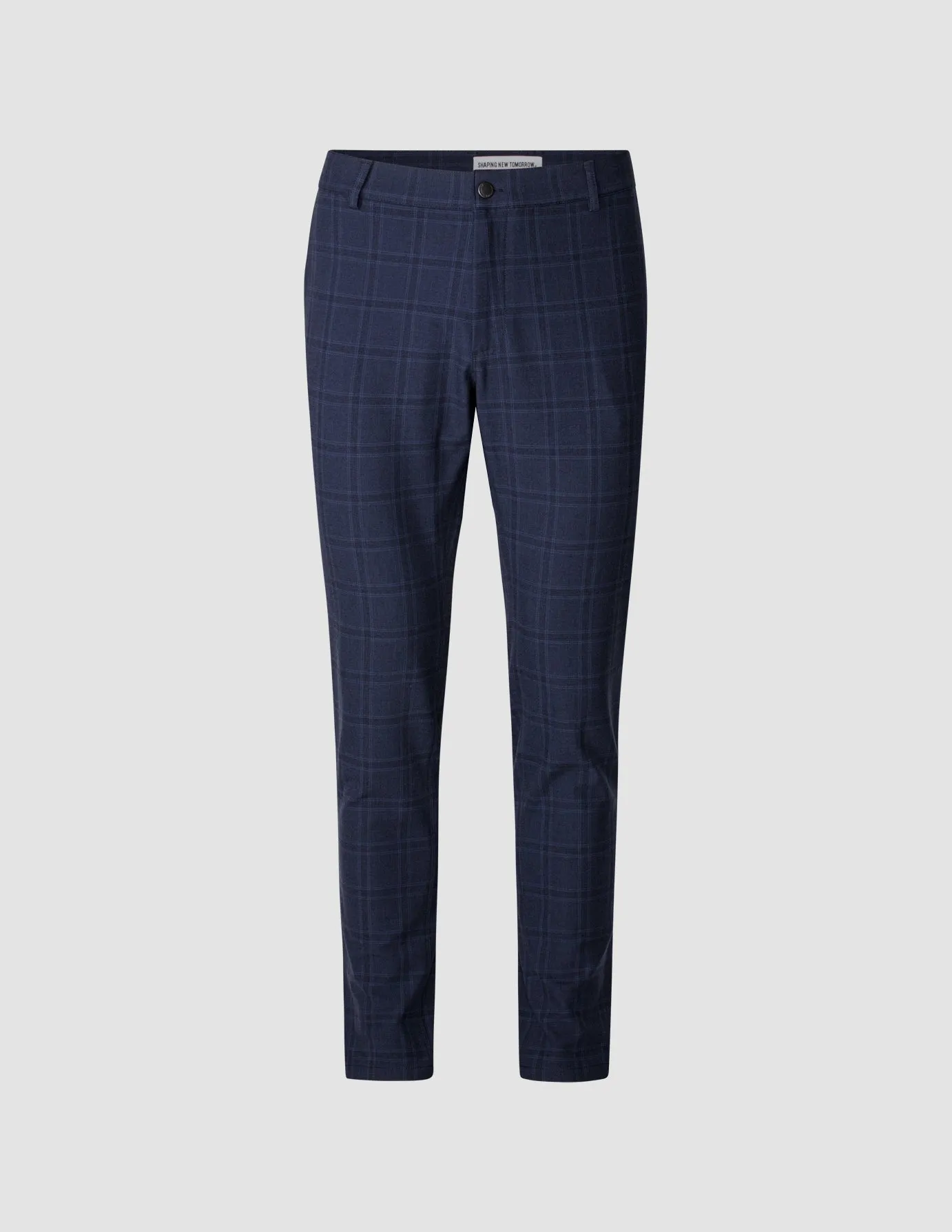 Limited Check Pants Slim Midnight Blue