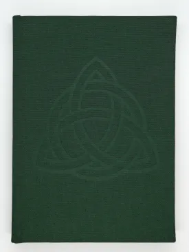 Linen Notebook with Trinity Celtic Knot