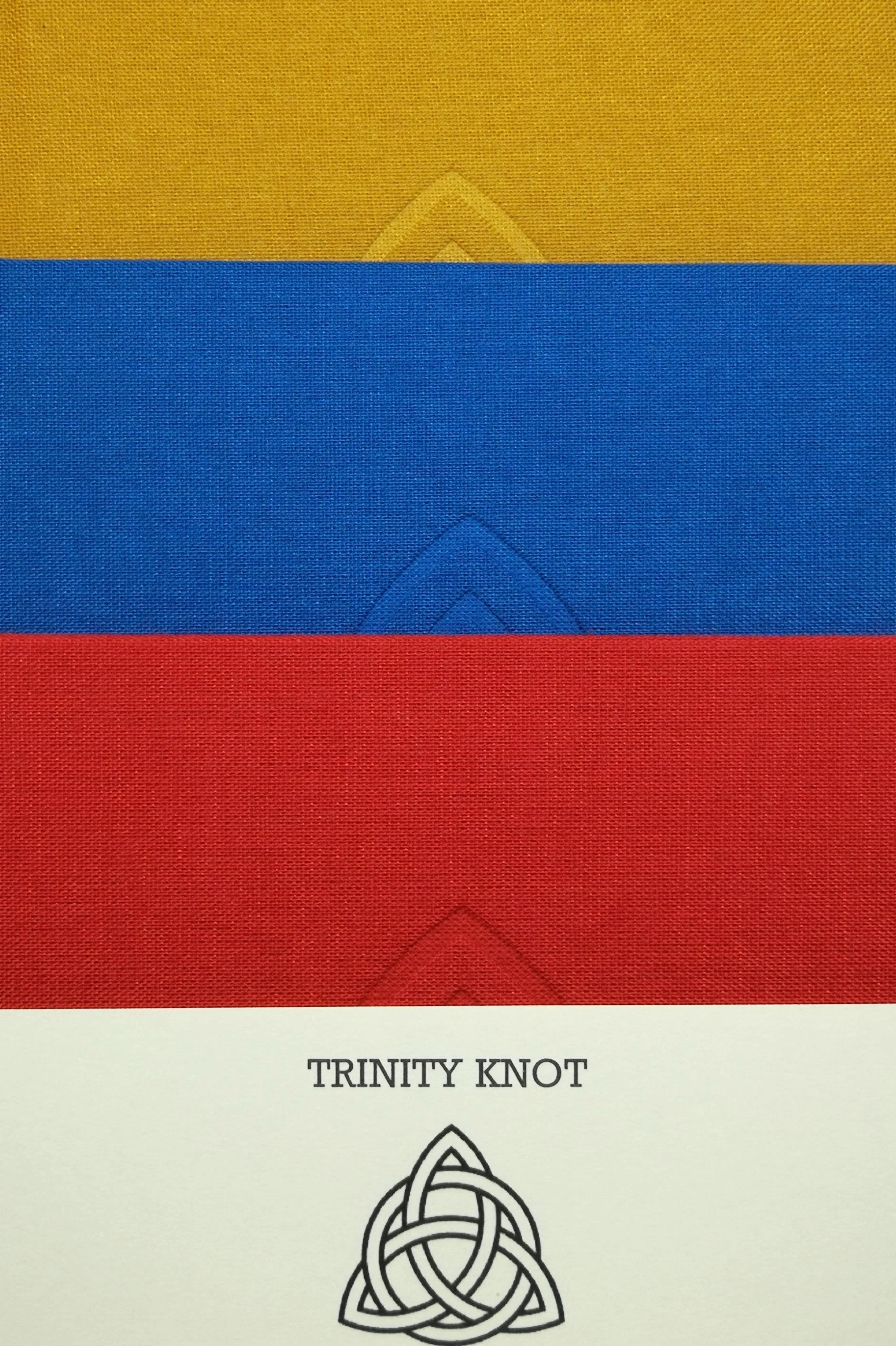 Linen Notebook with Trinity Celtic Knot