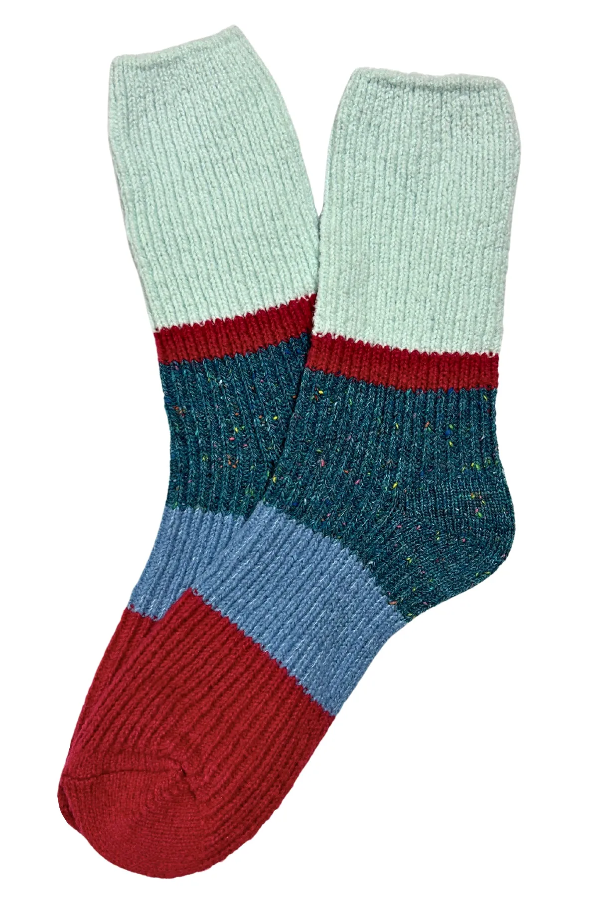 Maison Franc Wool Socks Blue