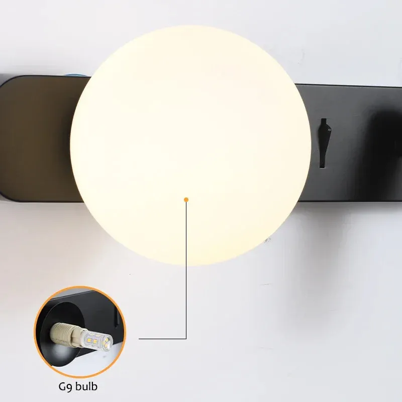 Makmek Modern Rotatable light head LED Reading Wall Lamp