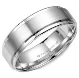 Men's 10K White Gold Wedding Band