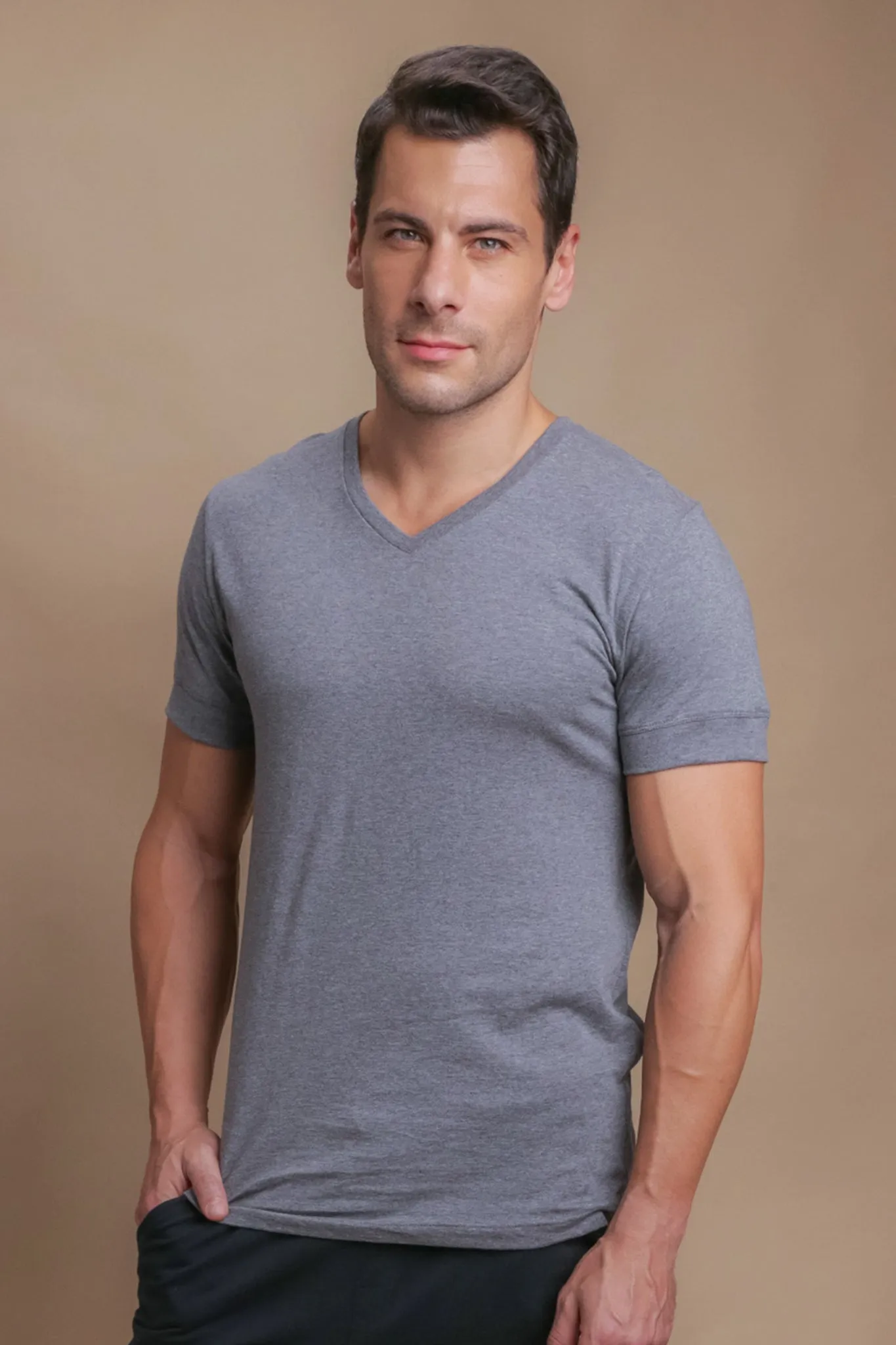 Men's Athletic V-Neck Shirt