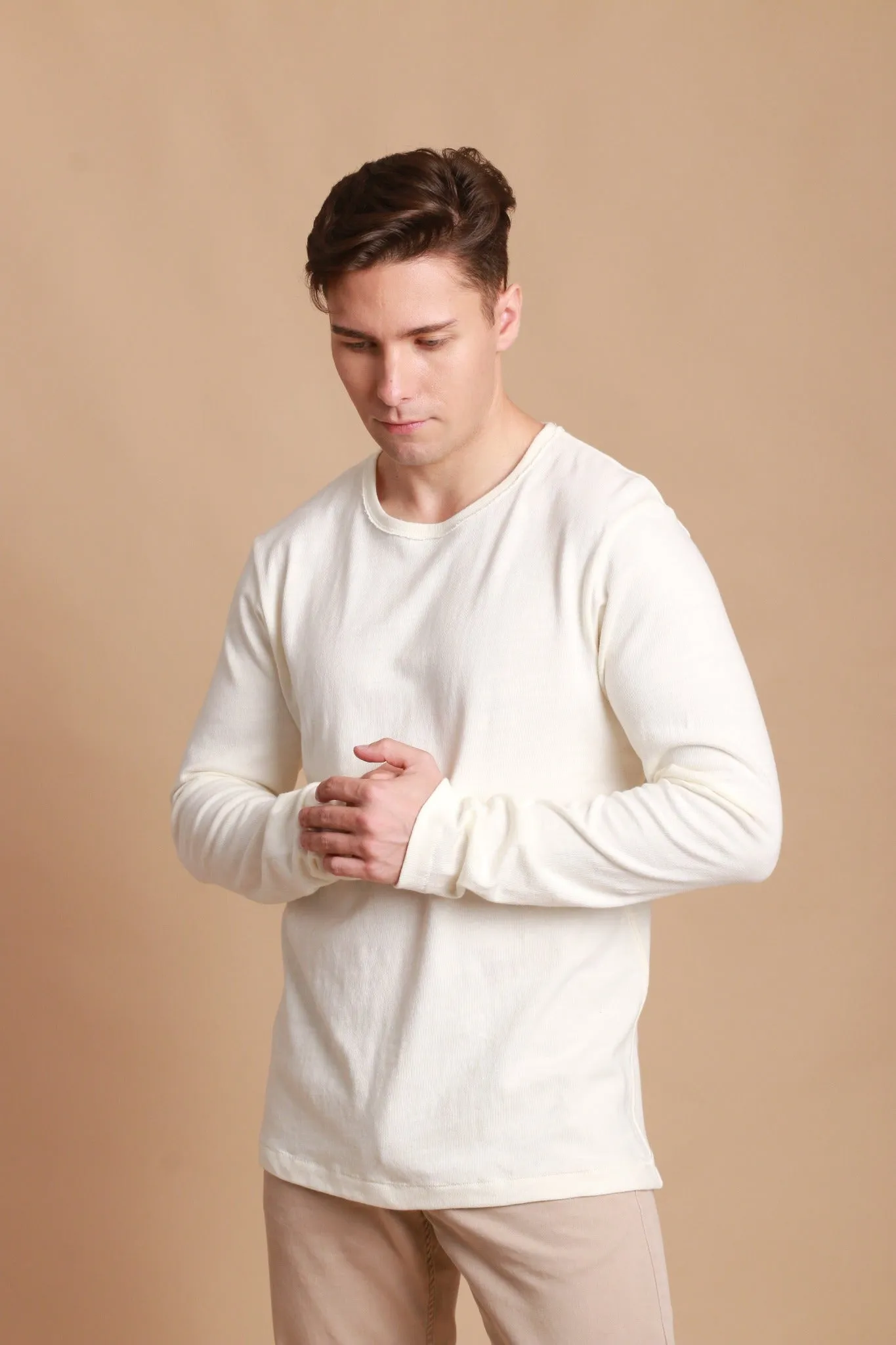 Men's Crew Neck Long Sleeve Shirt