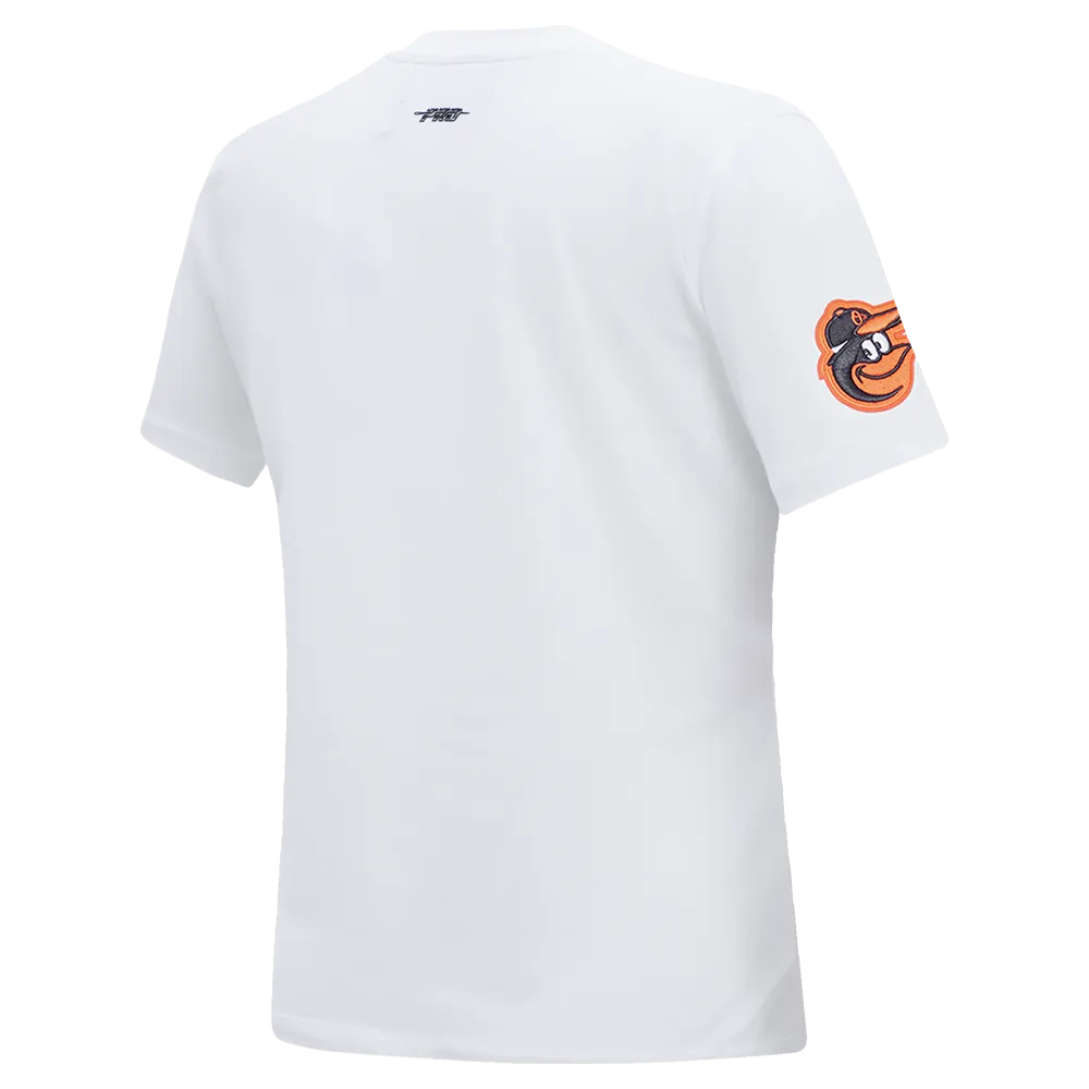 MLB BALTIMORE ORIOLES CLASSIC WOMEN'S SLIM FIT TEE (WHITE)