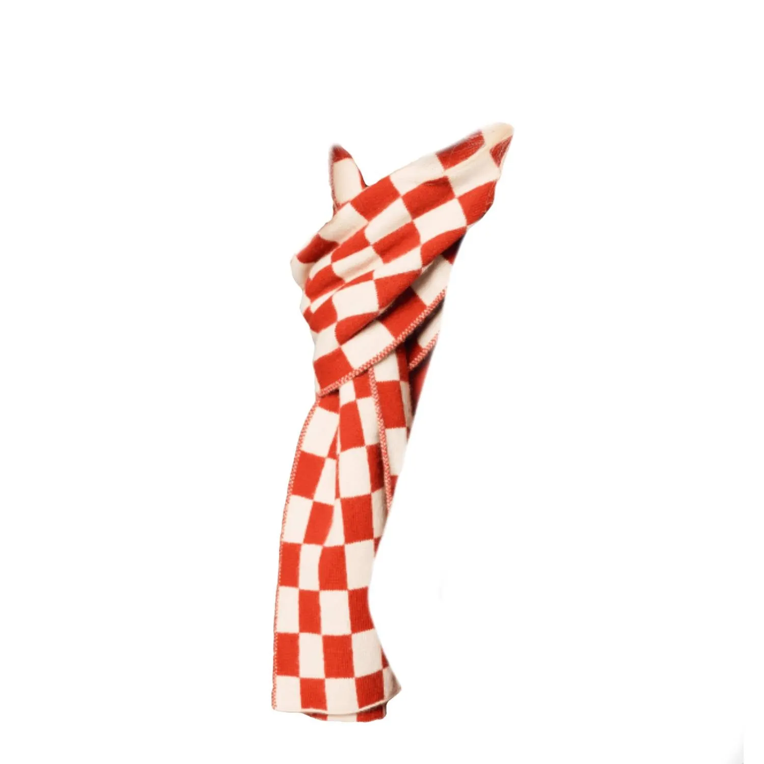 Modern Checkered Cashmere Scarf