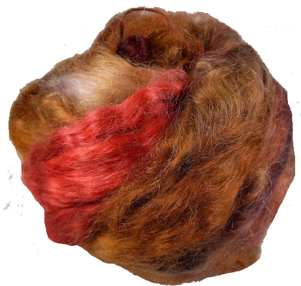 Mohair Roving, Red Rocks