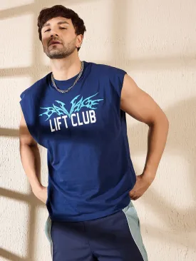 Navy Sleeveless Gym Tshirt