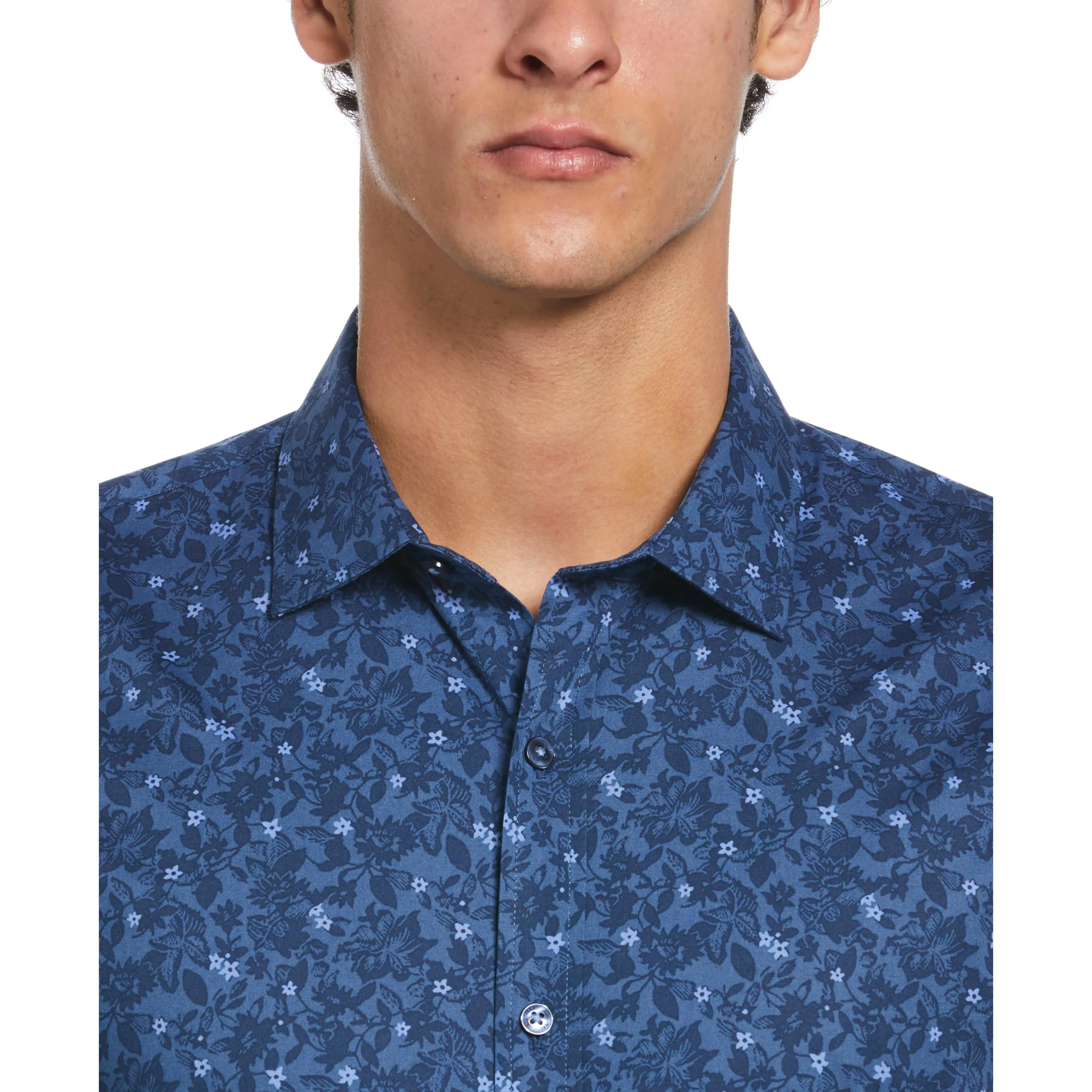 Night Floral Print Dress Shirt