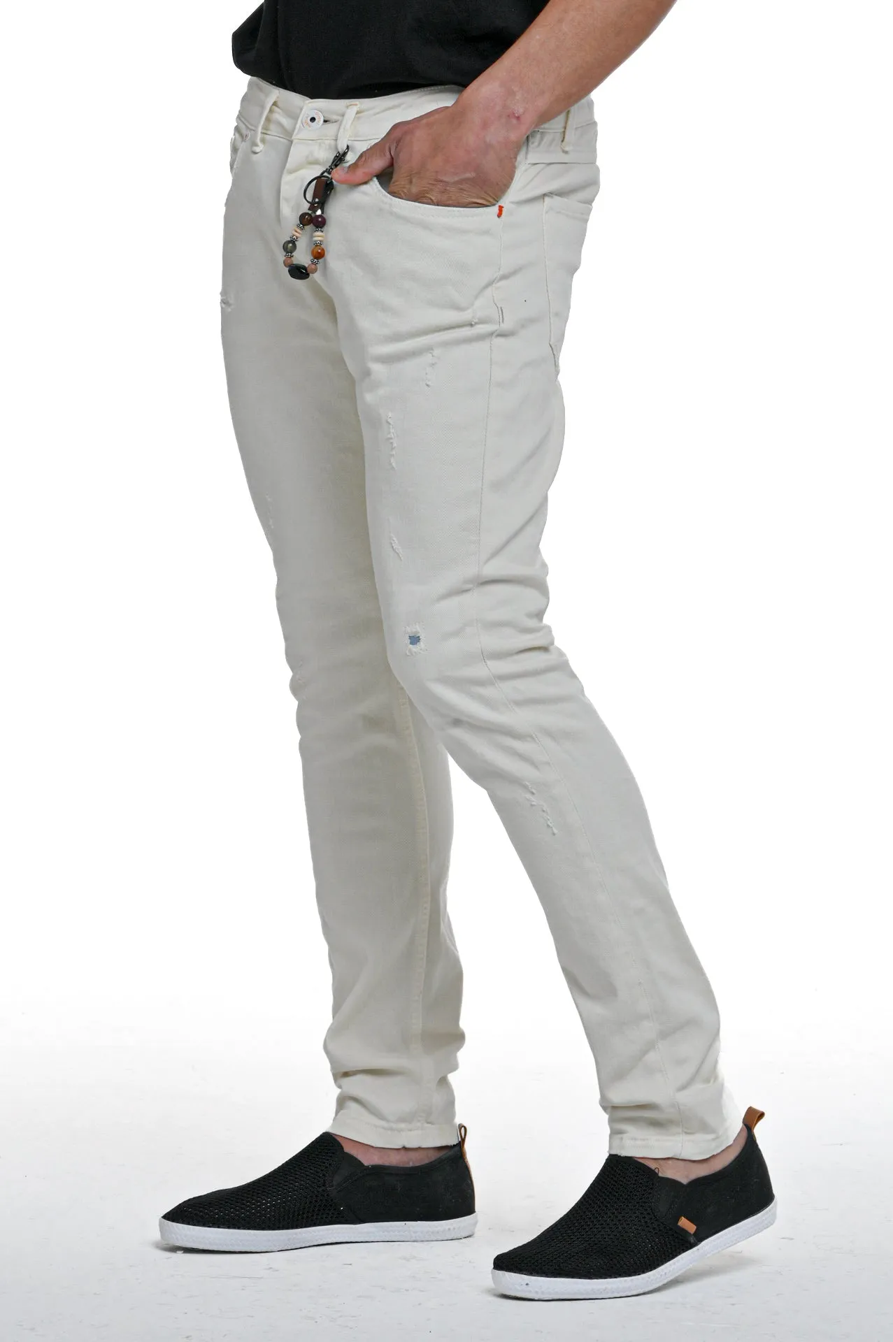 Pantaloni in cotone slim New London DRL SS23