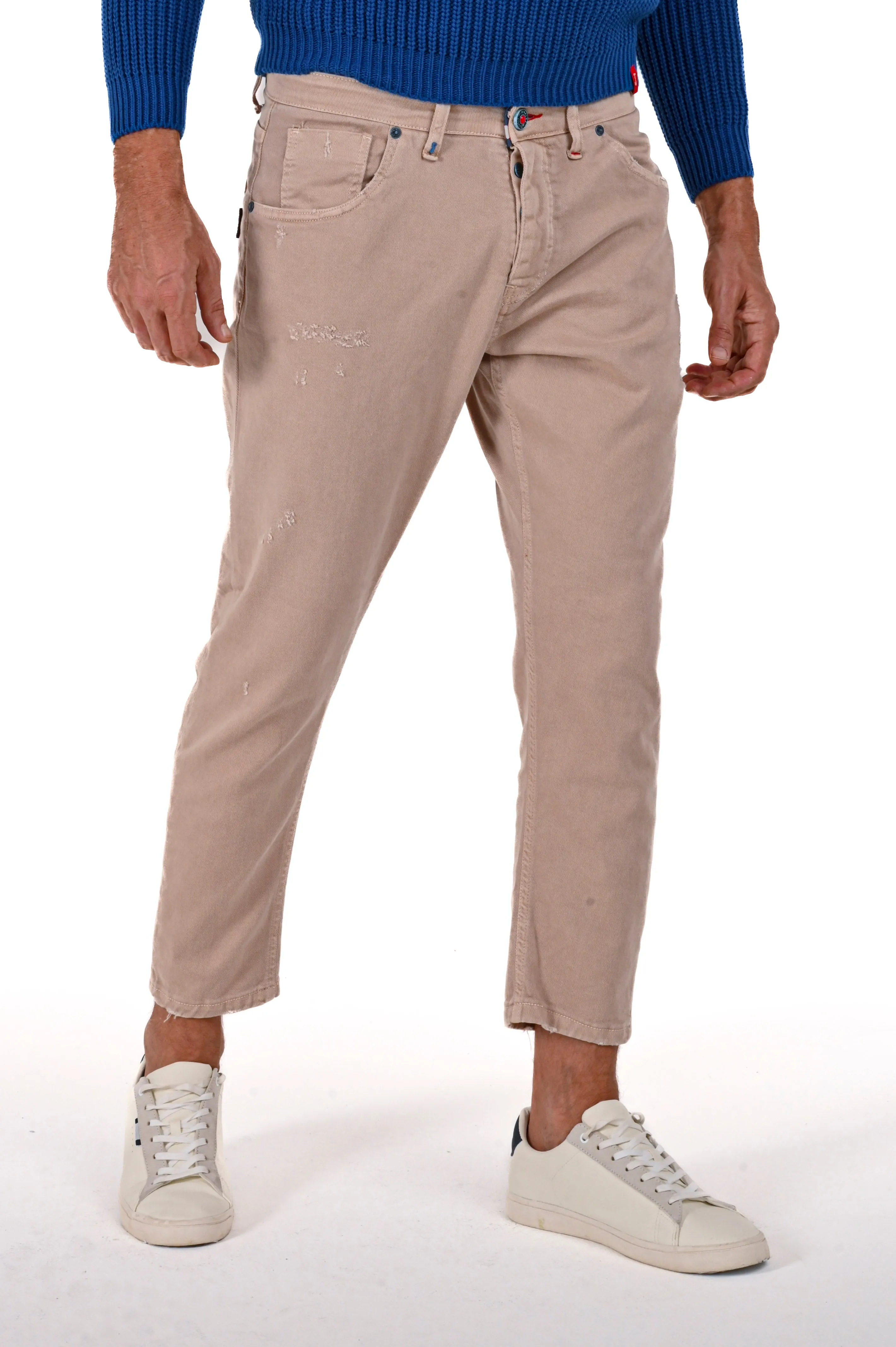 Pantaloni uomo in cotone slim fit AI 5424 in vari colori - Displaj