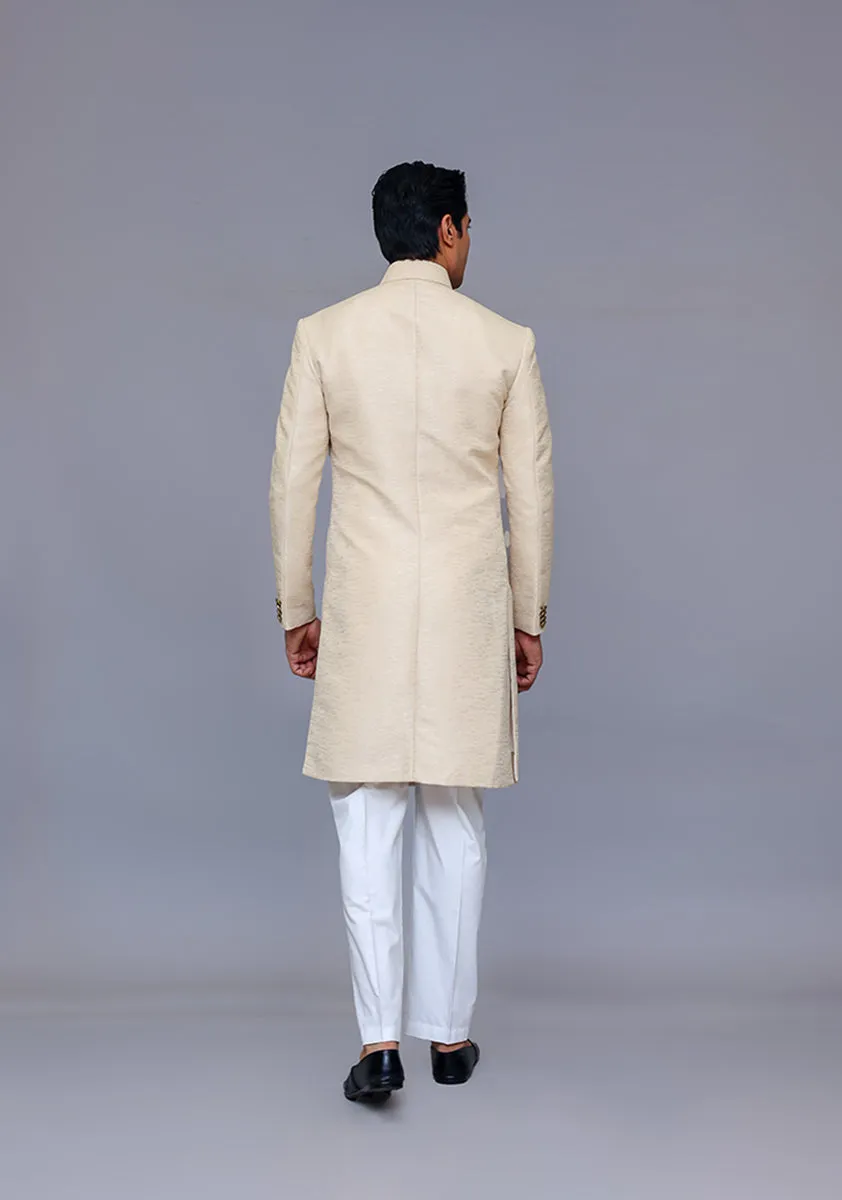 Premium Kambal Jamawar Angora Traditional Sherwani