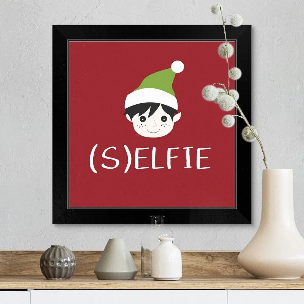 "(S)elfie" Black Framed Print