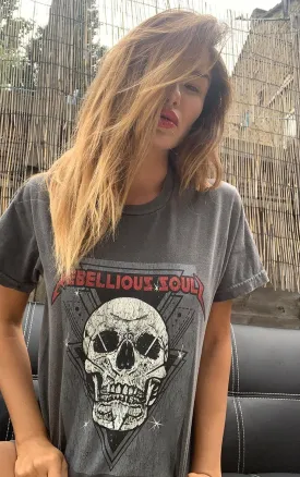 Rebellious Soul Charcoal Tee T-Shirt