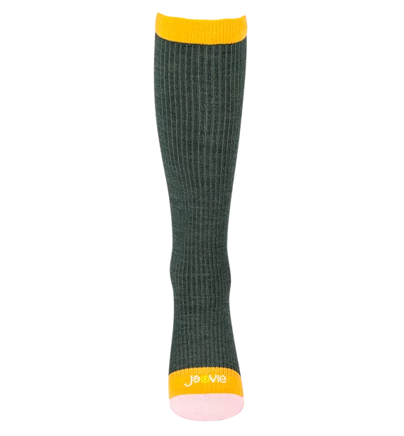 Rich Merino Wool Everyday Compression Socks (15-20mmHg) - Mock Rib