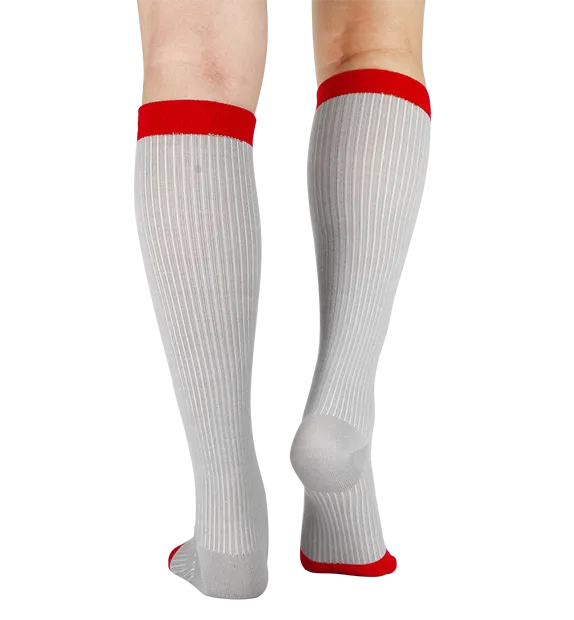 Rich Merino Wool Everyday Compression Socks (15-20mmHg) - Mock Rib