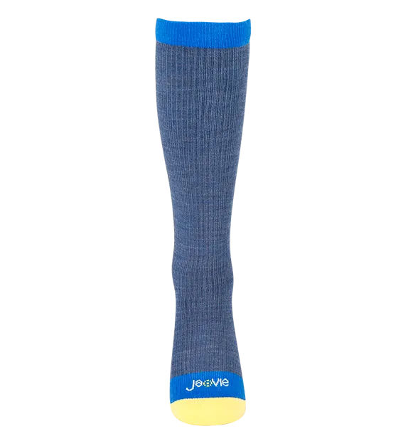 Rich Merino Wool Everyday Compression Socks (15-20mmHg) - Mock Rib