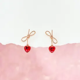 Ruby Viola Earrings