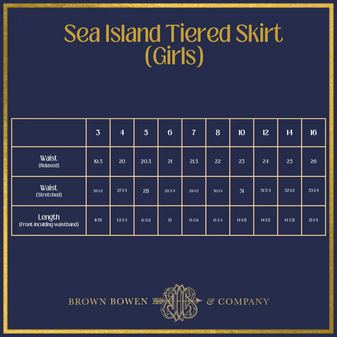 Seabrook Island Skirt (Girls)- Shimmering Sand