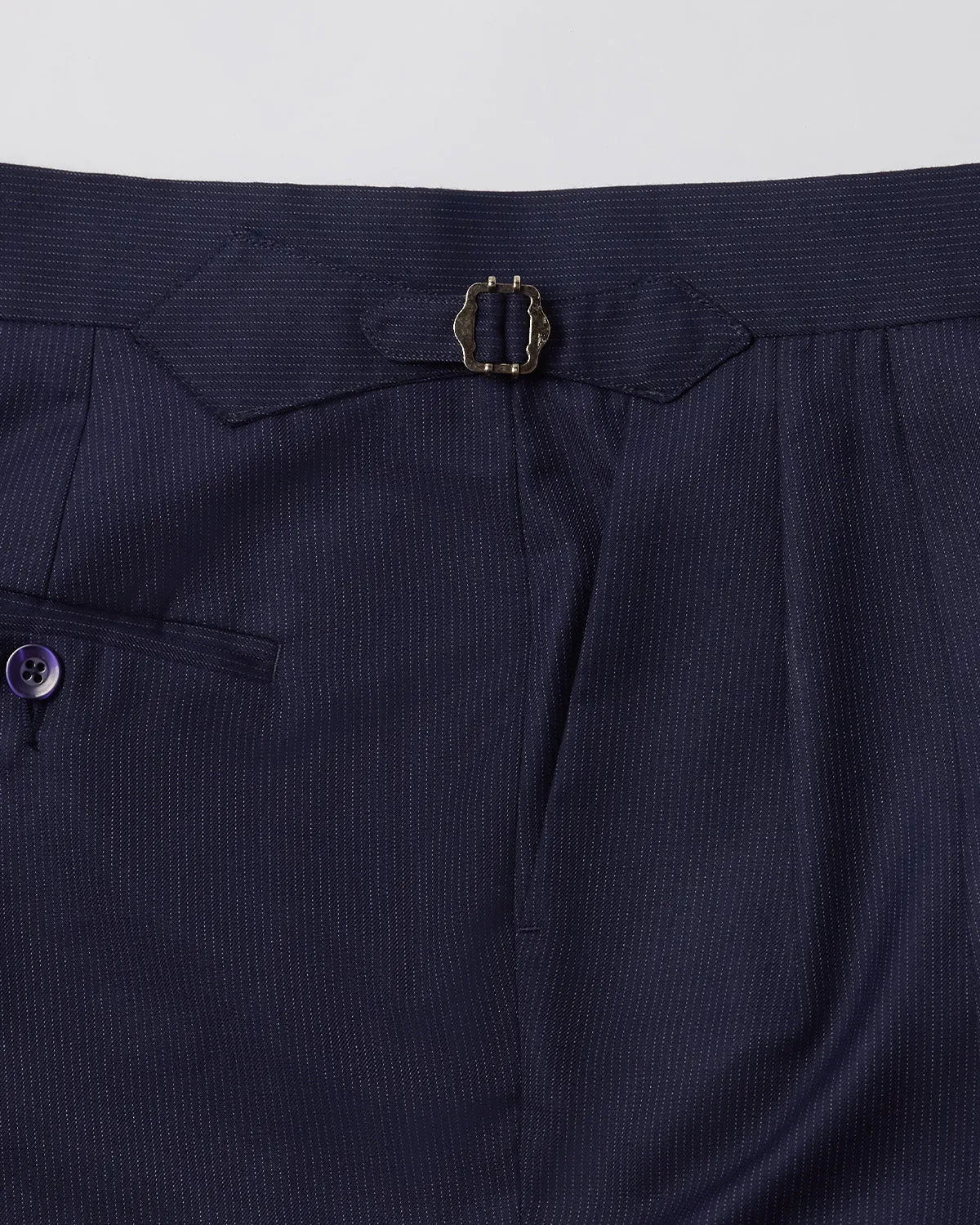 Sentinel Striped Neapolitan Dress Pants - Navy