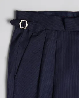 Sentinel Striped Neapolitan Dress Pants - Navy