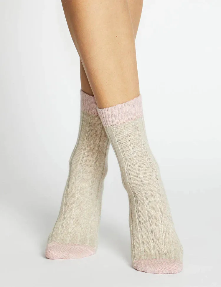 Sofia Two Tone Crew Sock